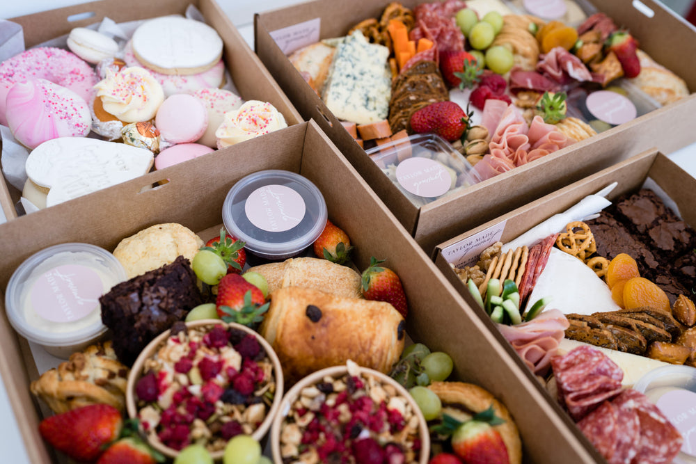 Breakfast picnic grazing box by Taylor Made Gourmet, Melbourne