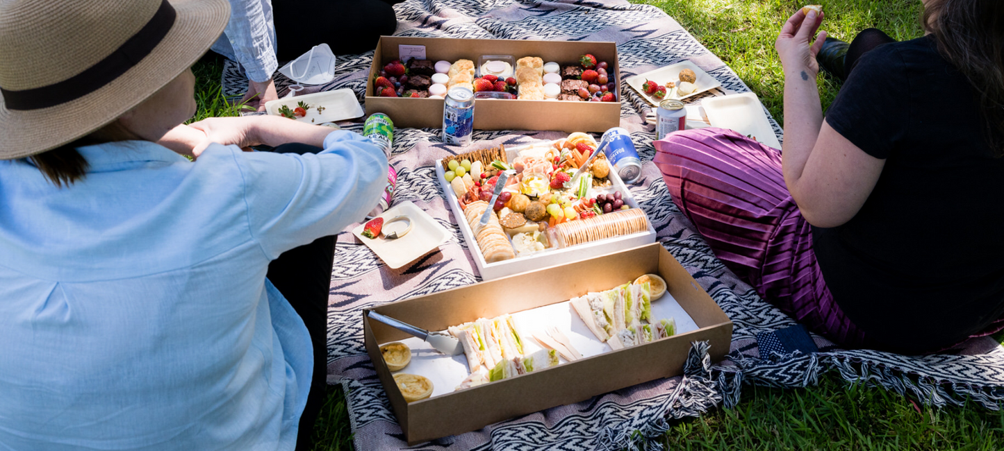 Family size picnic grazing box by Taylor Made Gourmet, Melbourne